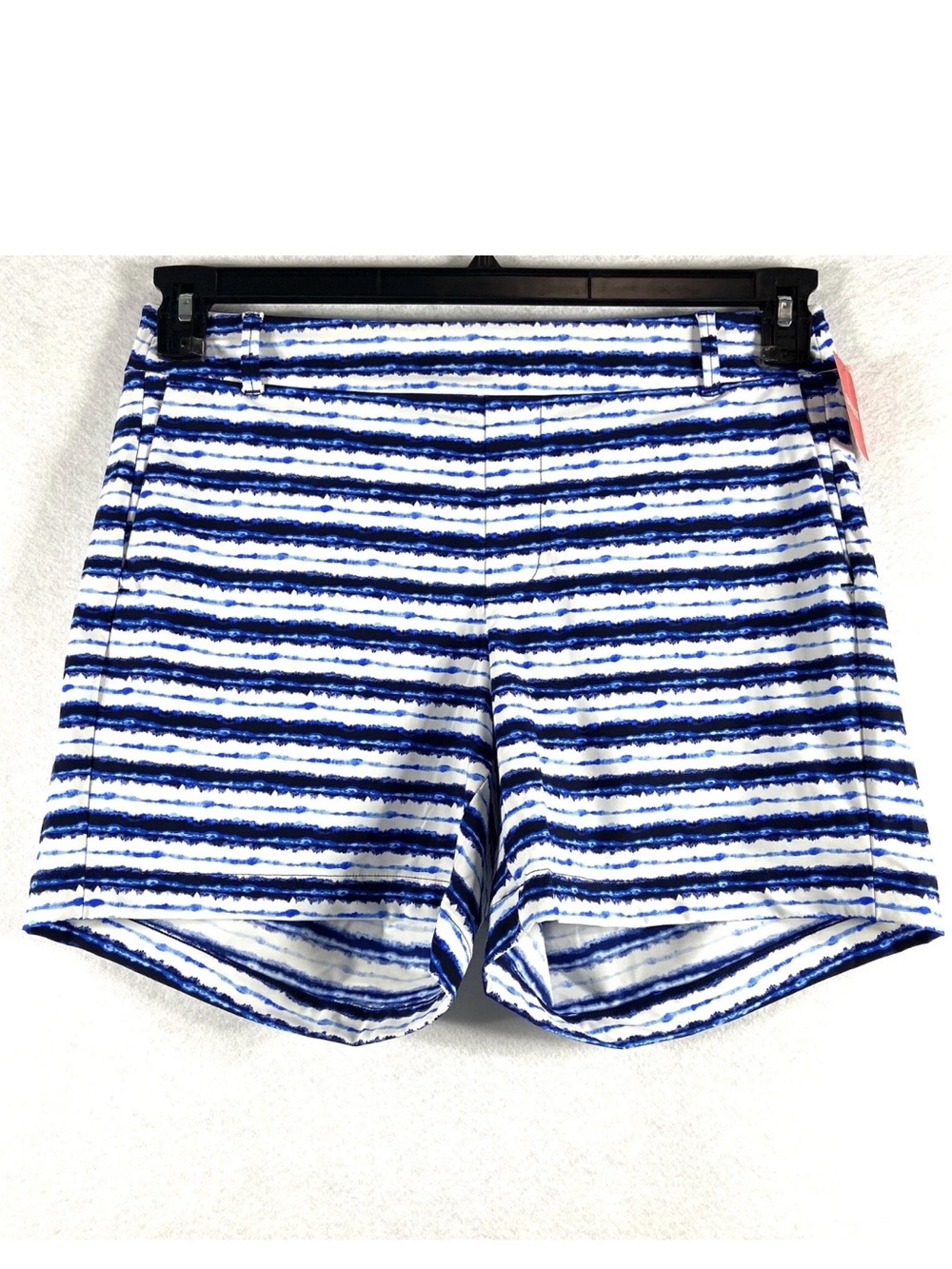 Spanx Sunshine Shorts Blue Stripes Inseam 4”